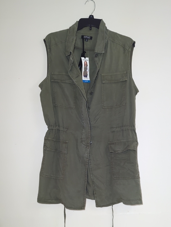 Buffalo David Bitton Jackets & Blazers - Buffalo David Bitton Olive Utility Vest